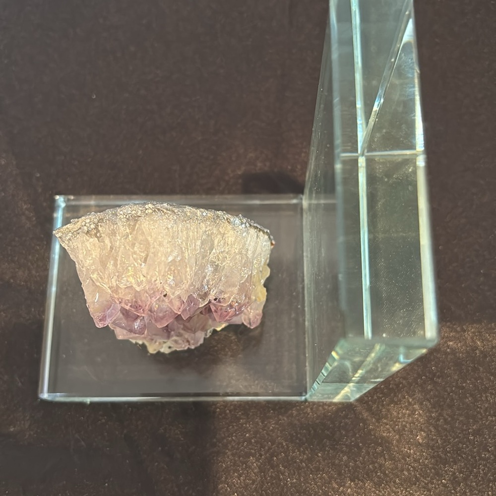 Amethyst Geode Acrylic Bookend/NWOT - Picture 3 of 6